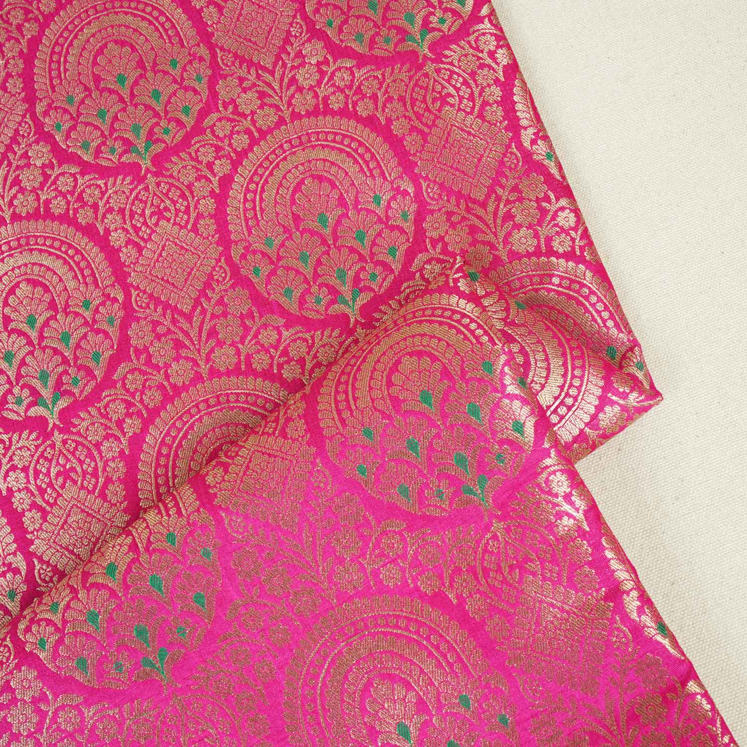 Magenta Jaal with Mina Buta Brocade Fabric KR-28061 - TradeUNO
