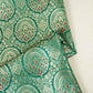 Green Jaal with Mina Buta Brocade Fabric KR-28062