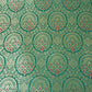 Green Jaal with Mina Buta Brocade Fabric KR-28062