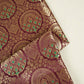 Wine Jaal with Mina Buta Brocade Fabric KR-28063