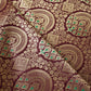 Wine Jaal with Mina Buta Brocade Fabric KR-28063