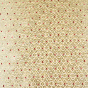 Beige Mina Buta Jaal Brocade Fabric KR-28066 - TradeUNO