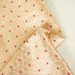 Peach Mina Buta Jaal Brocade Fabric KR-28068
