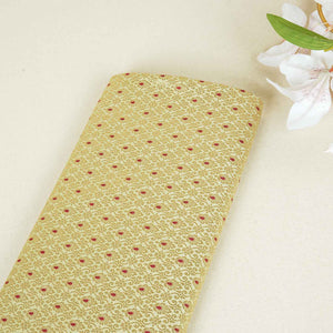 Pista Mina Buta Jaal Brocade Fabric KR-28069 - TradeUNO