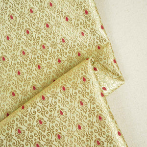 Pista Mina Buta Jaal Brocade Fabric KR-28069 - TradeUNO