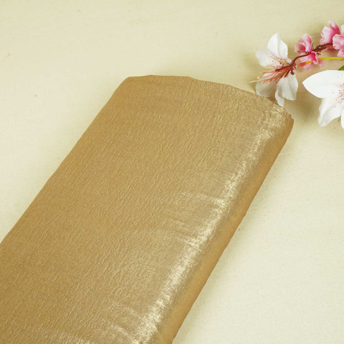 Metalic Golden Foil Fabric DT-28073