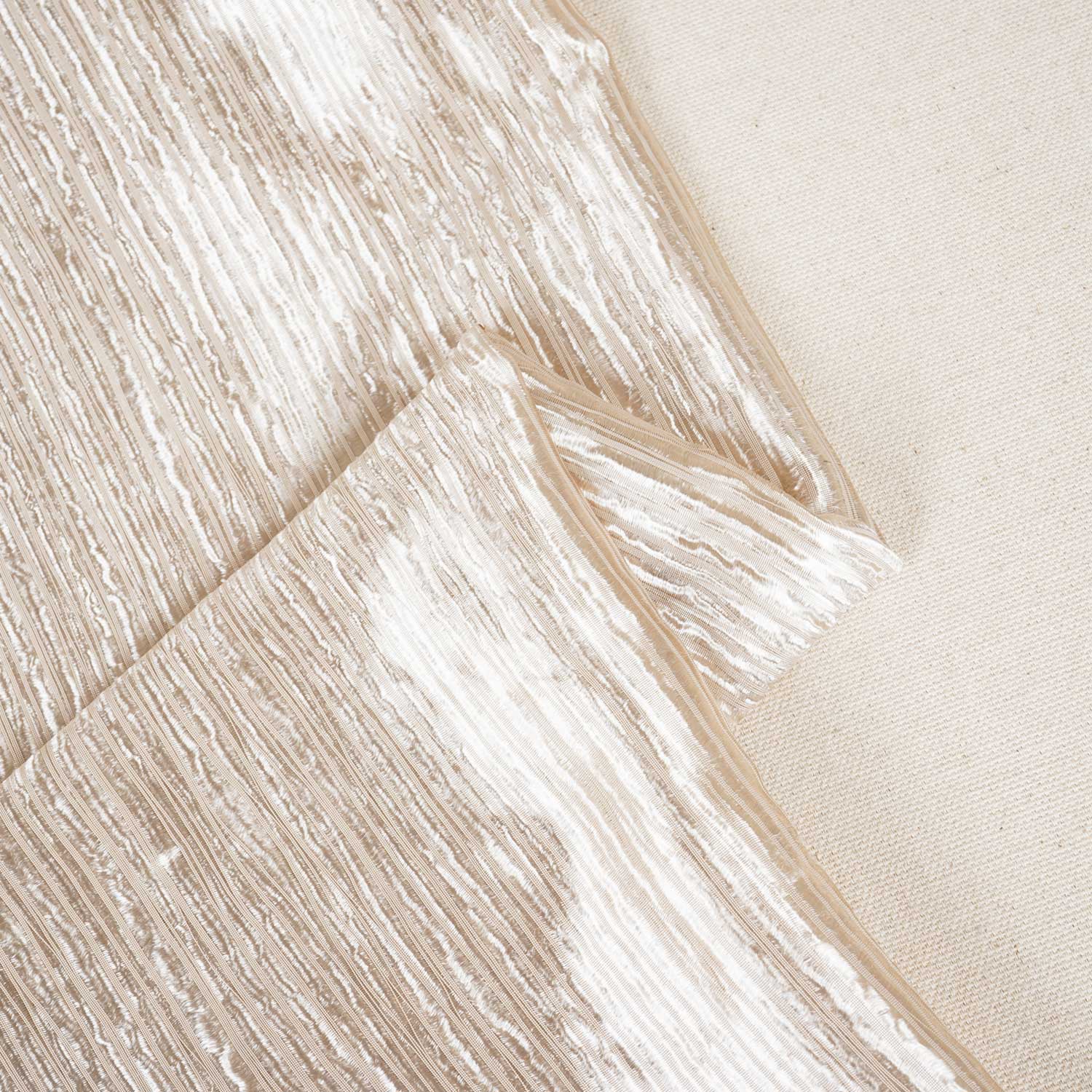 Golden Strips Foil Crushed Fabric DT-28076 - TradeUNO