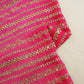 Pink Shaded Sabyasachi Zari Embroidery Georgette Fabric DRAJ-28085