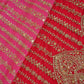 Pink Shaded Sabyasachi Zari Embroidery Georgette Fabric DRAJ-28085