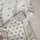 White Dyeable Zari Sequins Gerogette Fabric RA-28182