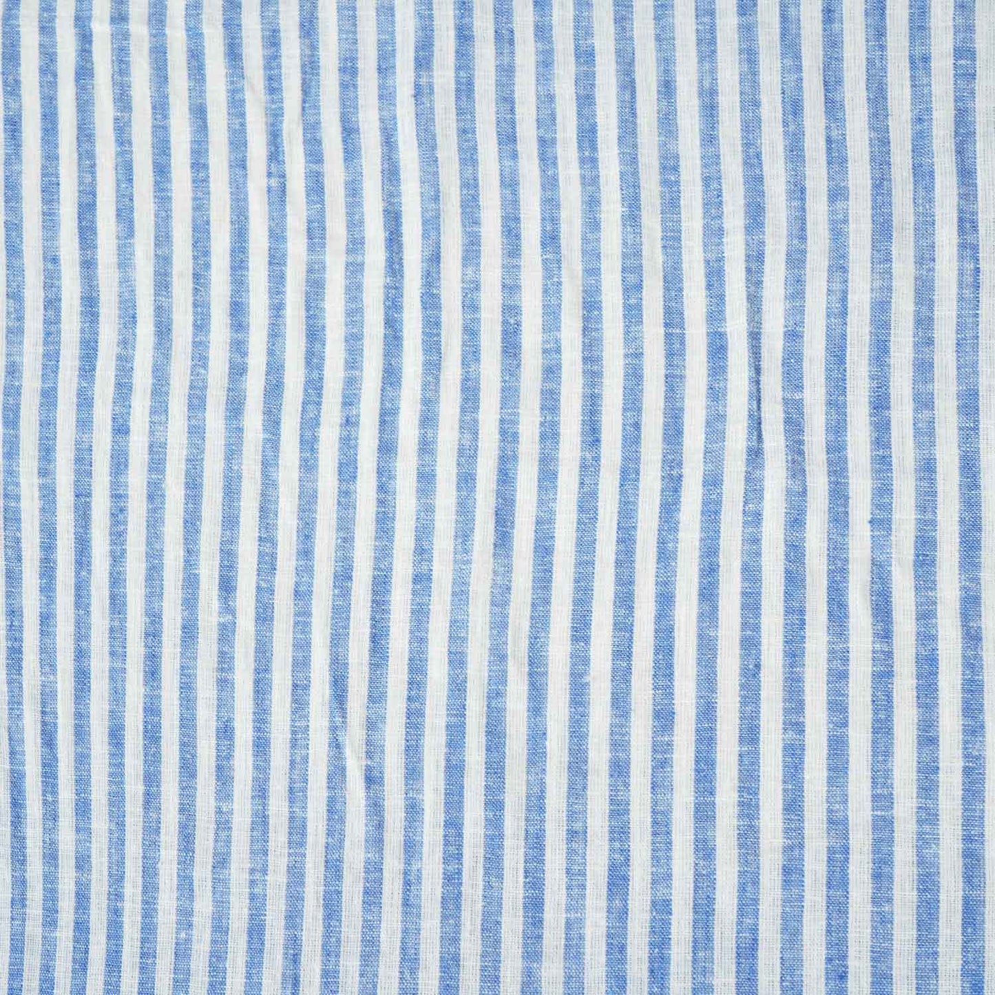 White & Blue Strips Cotton Linen Fabric LSF-28187