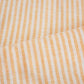 White & Light Orange Strips Cotton Linen Fabric LSF-28188