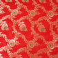Red Jaal Brocade Fabric KRE-28194