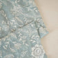 Sea Green Floral Thread Sequins Embroidery Chikankari Georgette Fabric DRAJ-28282