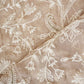 Beige Floral Thread Sequins Embroidery Chikankari Georgette Fabric DRAJ-28284