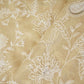 Lemon Yellow Floral Thread Sequins Embroidery Chikankari Georgette Fabric DRAJ-28285