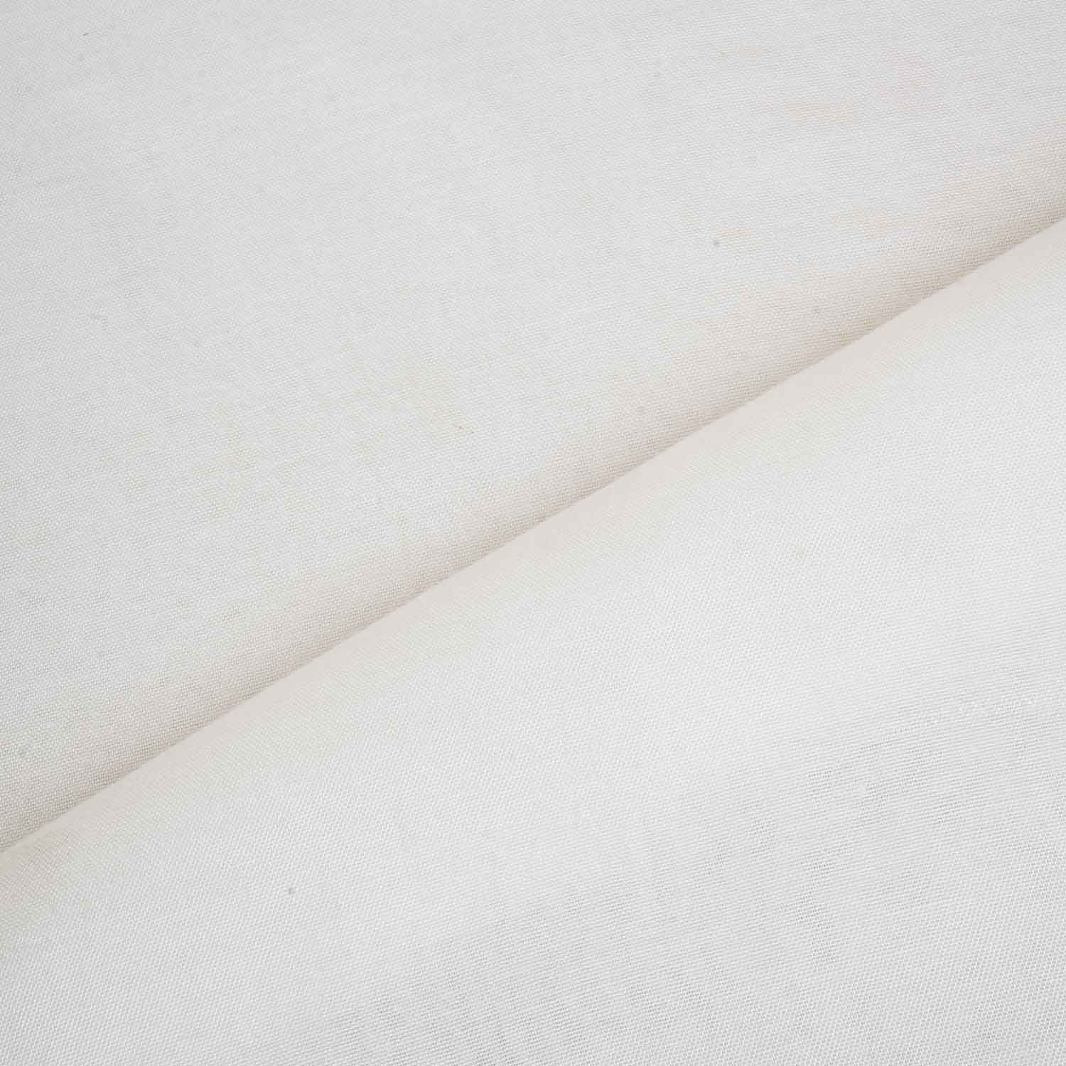 White Solid Super Shantoon RFD L-100 Fabric IF-28287 - TradeUNO