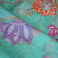 Mint Green Cutdana Hand Work Floral Print Organza Fabric MT-28289