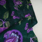 Dark Green Cutdana Hand Work Floral Print Organza Fabric MT-28291