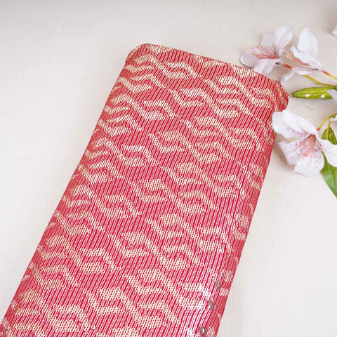 Red Sequins embroidery Georgette Fabric WI-29170