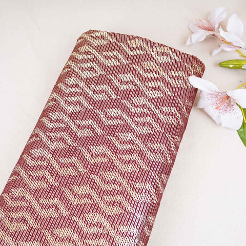 Maroon Sequins embroidery Georgette Fabric WI-29171