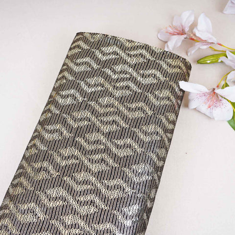 Black Sequins embroidery Georgette Fabric WI-29172