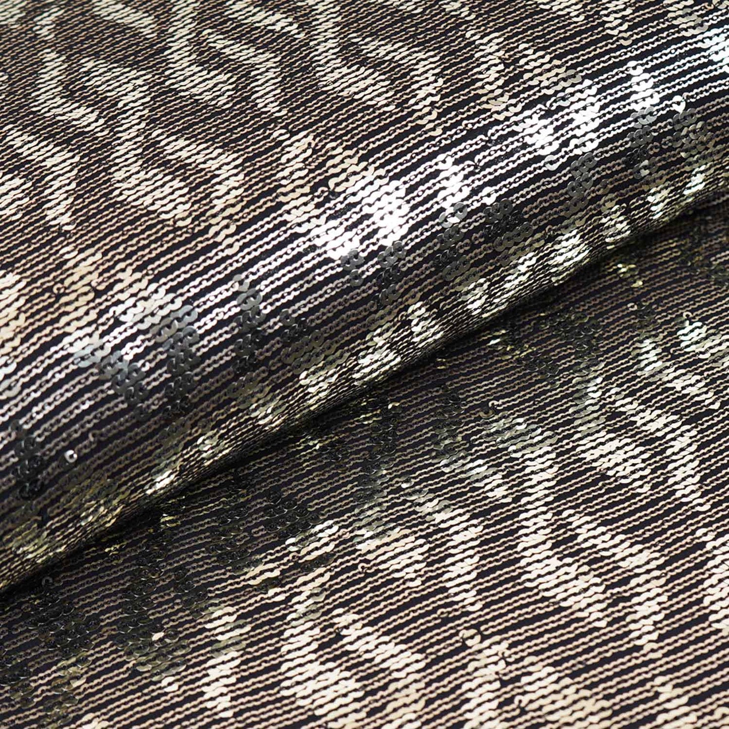 Black Sequins embroidery Georgette Fabric WI-29172