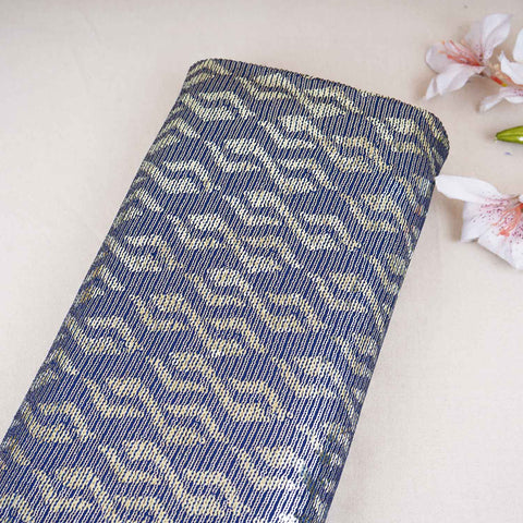 Blue Sequins embroidery Georgette Fabric WI-29173