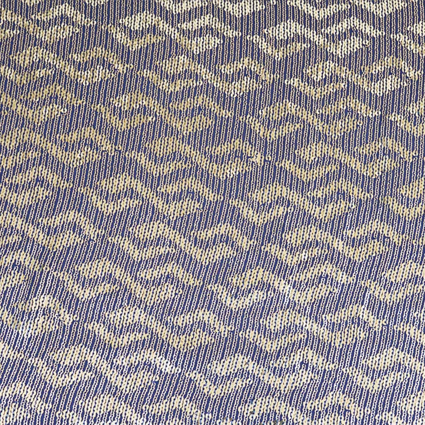 Blue Sequins embroidery Georgette Fabric WI-29173