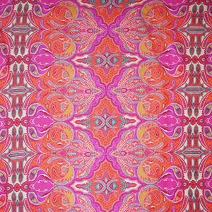 Pink With Multicolor Floral Print Crepe Fabric GT-29178 - TradeUNO