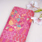 Magenta Pink With Multicolor Floral Print Crepe Fabric GT-29179