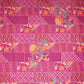 Magenta Pink With Multicolor Floral Print Crepe Fabric GT-29179