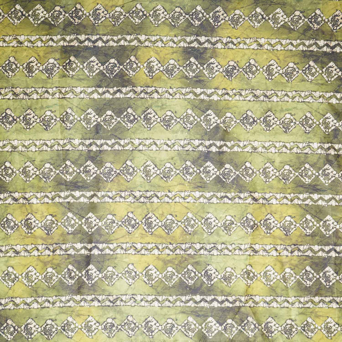 Parrot Green Strips Print Crepe Fabric GT-29188 - TradeUNO