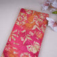 Magenta Pink Floral Print Crepe Fabric GT-29191