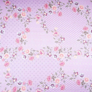 Dusky Pink Floral Print Cotton Schiffli Fabric MT-29227 - TradeUNO