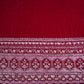 Magenta Pink Border Work Cutdana Micro Velvet 9000 Fabric SC-28297