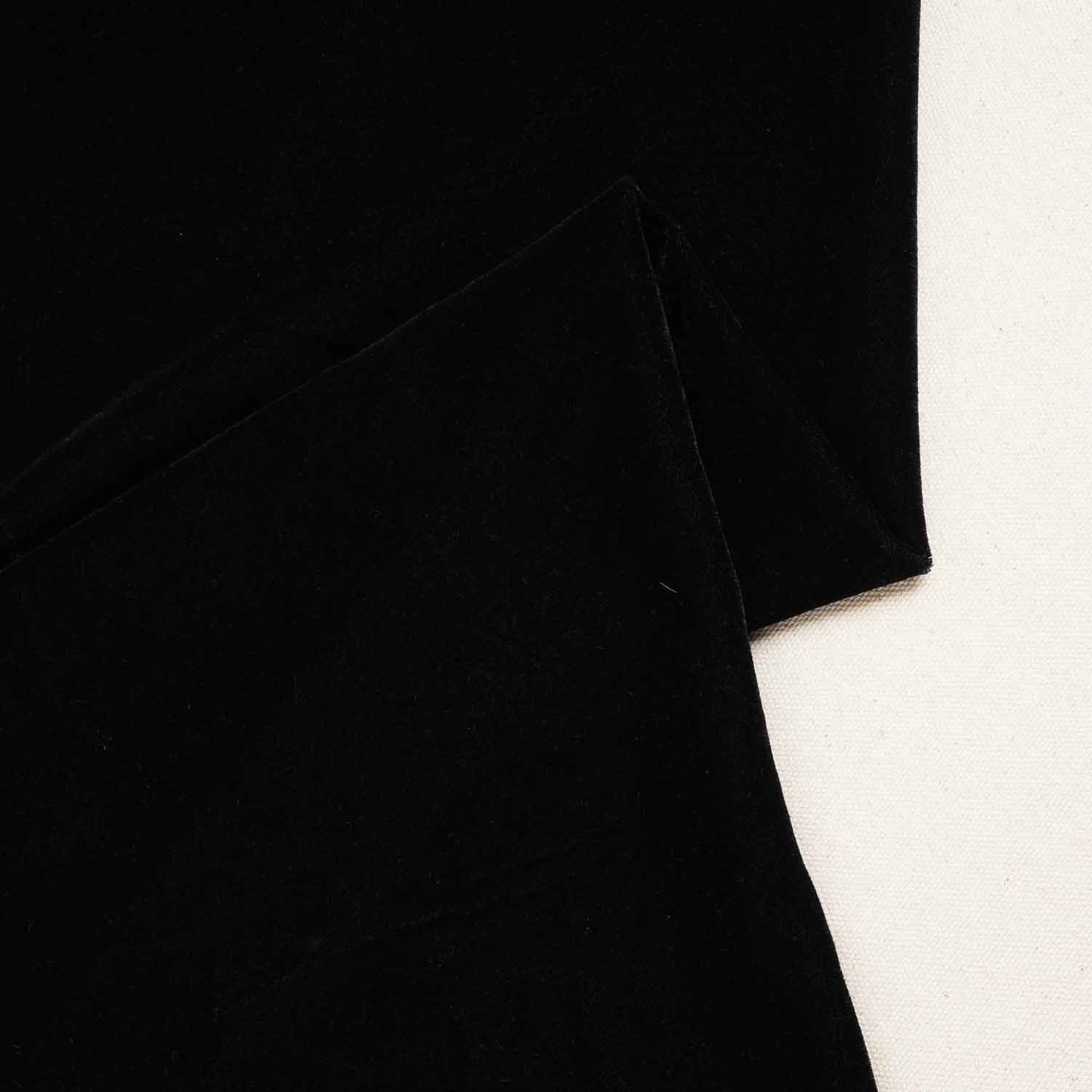 Black Border Work Cutdana Micro Velvet 9000 Fabric SC-28299