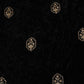 Black Floral Cutdana Crushed Velvet Fabric SC-28300