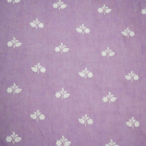Lavender thread embroidery Pure Linen Fabric SN-31147 - TradeUNO