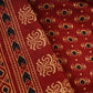 Red Ajrakh Print Mashru Silk Fabric EEG-28303