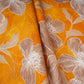 Yellow Floral Print Cotton Mulmul Fabric PG-30452