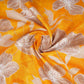 Yellow Floral Print Cotton Mulmul Fabric PG-30452