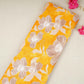 Yellow Floral Print Cotton Mulmul Fabric PG-30452