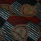 Teal Blue Floral Print Mashru Silk Fabric EEG-28305