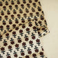 Cream Floral Print Mashru Silk Fabric EEG-28306