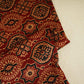 Red Ajrakh Print Mashru Silk Fabric EEG-28308