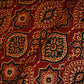 Red Ajrakh Print Mashru Silk Fabric EEG-28308
