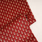 Red Floral Print Mashru Silk Fabric EEG-28310