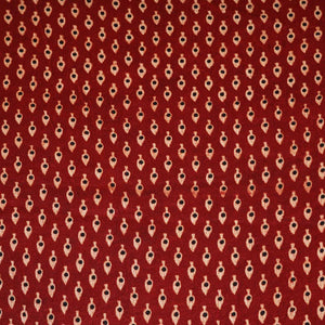 Red Floral Print Mashru Silk Fabric EEG-28310 - TradeUNO