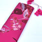 Magenta Pink floral print Modal Silk Fabric MTFG-31079